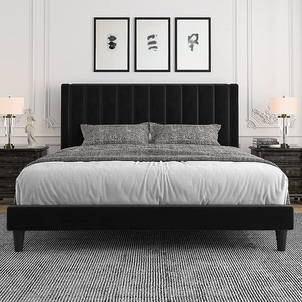 Bed Frame with Vertical Channel