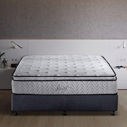 King Mattress 11.4 Inches Pillow Top Pocket Spring Hybrid Mattress