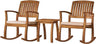 Selma Acacia Rocking Chair with Cushion, Teak Finish