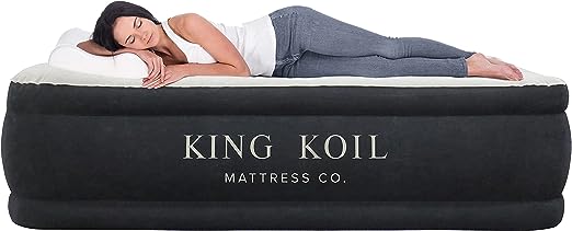 Luxury California King Air Mattress with Built-in Pump for Home