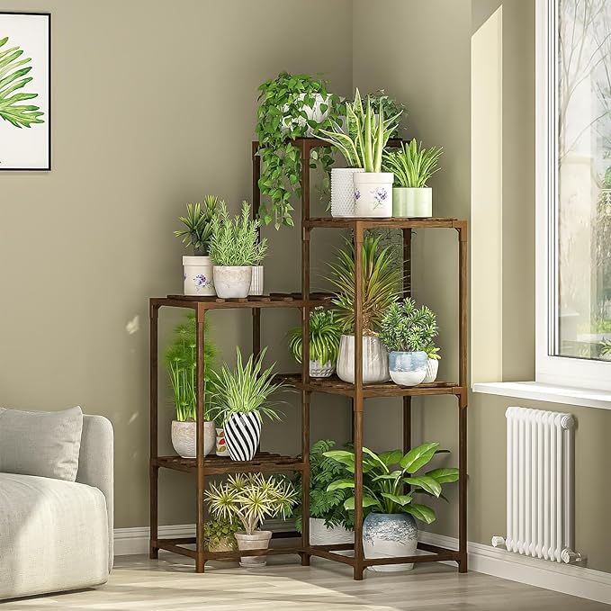 Bamworld 7-Tier Wooden Plant Stand