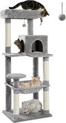 Multi Level Cat Tower with Large Metal Frame Hammock