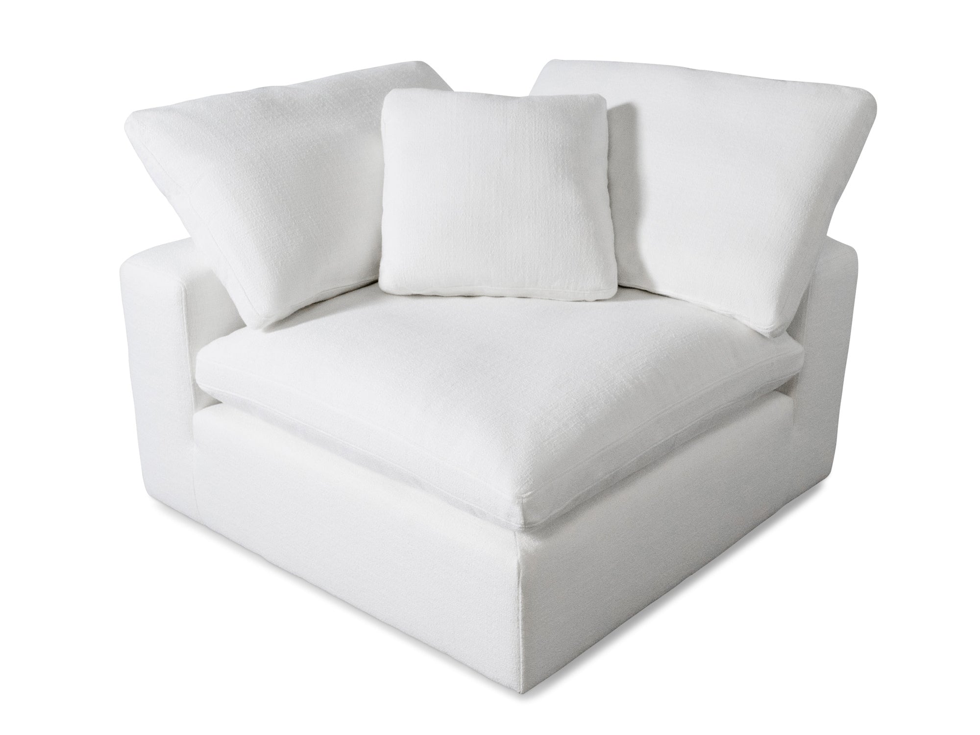 Modular Corner Chair with Down-Blend Cushions - Moisture-Repellent Fabric