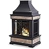 Outdoor Fireplace, Smith Collection Wood Burning Steel with Chimney