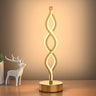 Infinity Spiral LED Table Lamp Black, Dimmable Metallic Beside Lamp