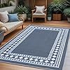 Outdoor Rug 9x12 Waterproof for Patio Clearance,Large Plastic Straw Mat