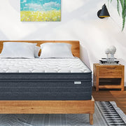 12 Inch King Size Mattress in a Box for Back Pain, Medium Firm Feel Fiberglass Free Hybrid Mattress