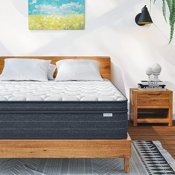 12 Inch King Mattress in a Box, Hybrid King Bed Mattress with Individual Pocket Springs