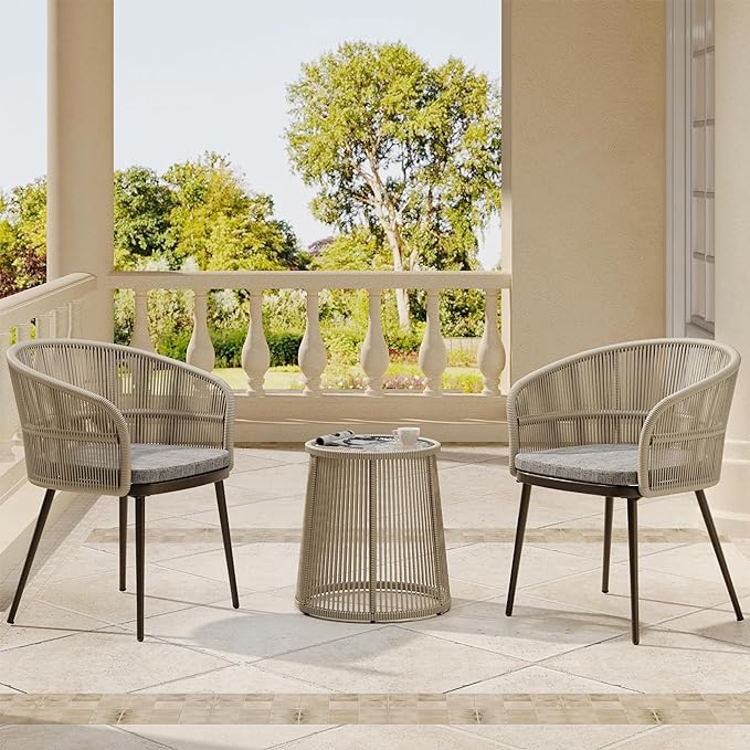 Breezeway Patio Furniture Set, 3-Piece Outside Bistro Set