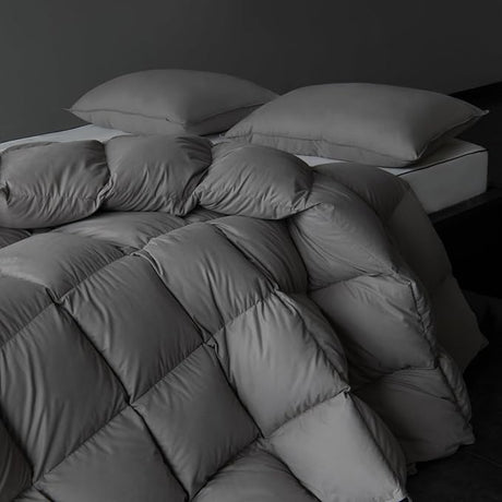 Hungarian Goose Down Comforter 850 Fill Power – King Size, Gray