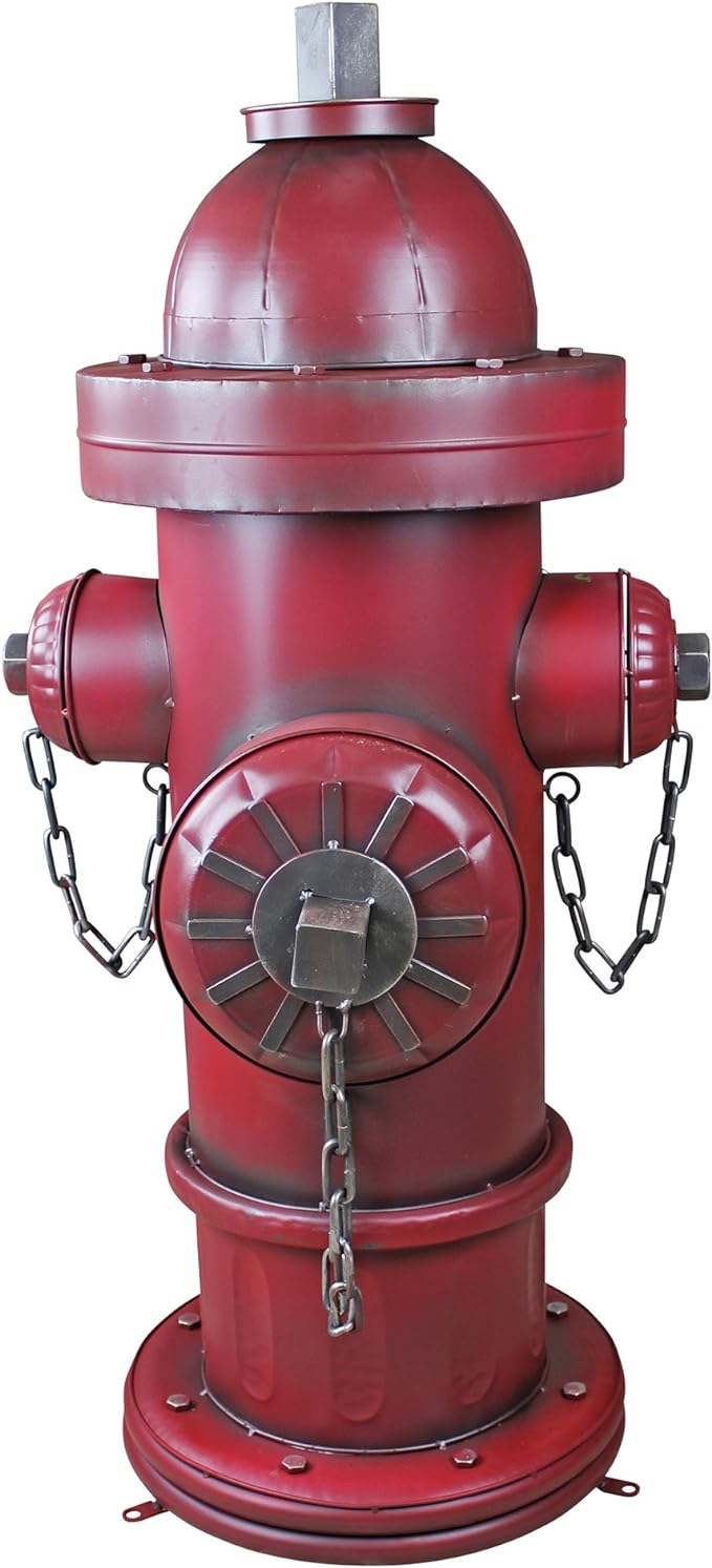 Vintage Metal Fire Hydrant Statue Large