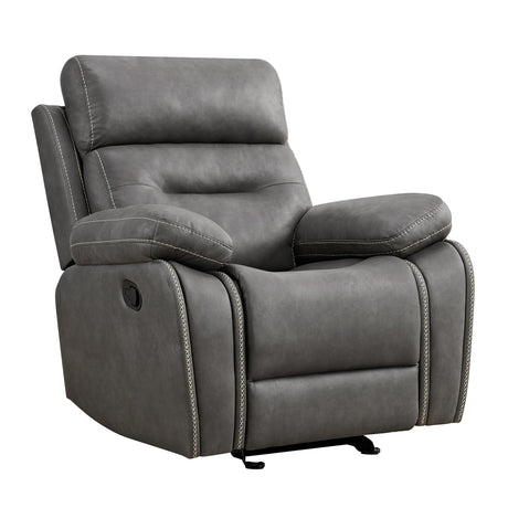 ide Angle of KISLOT Manual Recliner with Rocking Base and Armrests