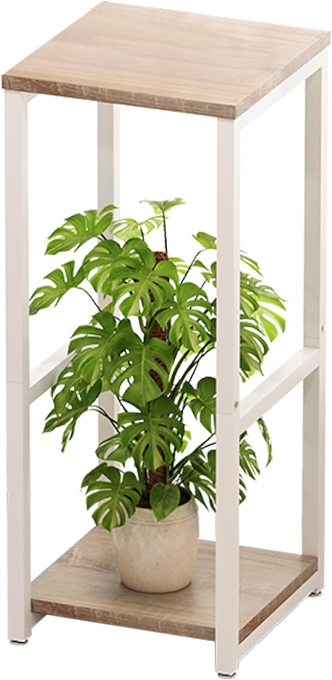 Plant Stand Indoor Corner Tall 2 Tier Flower Storage Plant Shelf Holder