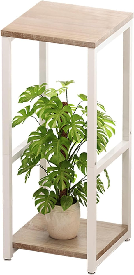 Plant Stand Indoor Corner Tall 2 Tier Flower Storage Plant Shelf Holder