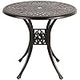 Patio Bistro Table, 35.4’’ Round Cast Aluminum Retro Side Table