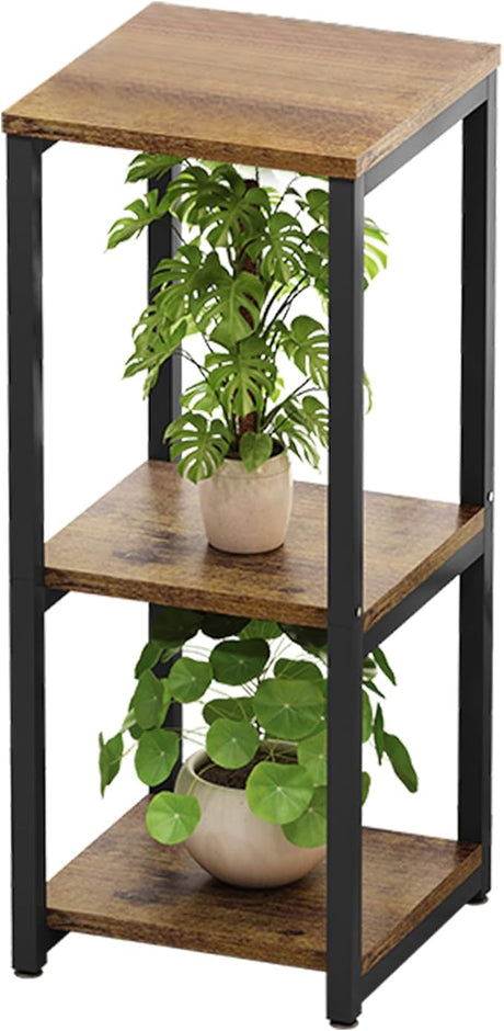 Plant Stand Indoor Corner Tall 2 Tier Flower Storage Plant Shelf Holder