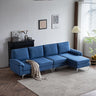 Convertible Sectional Sofa 110  L  Shape Sofa