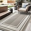 Outdoor Rug 9x12 Waterproof for Patio Clearance,Large Plastic Straw Mat