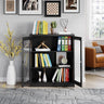 Steel Wardrobe Cabinet with 2 Doors, White Metal Locker Cabinet