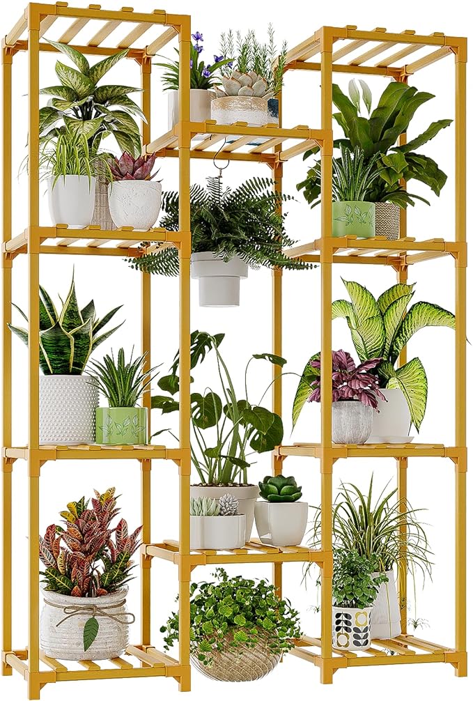 Plant Stand Outdoor Indoor Hanging Plant Shelf Tall Large Plant Holder