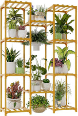 Plant Stand Outdoor Indoor Hanging Plant Shelf Tall Large Plant Holder