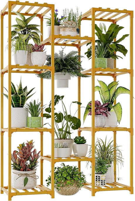 Hanging Plant Stand Large Plant Shelf  Rack Wooden Tiered Plant Holder