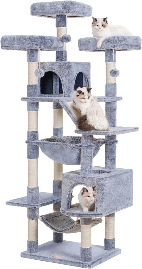 Cat Tree, 73 inches Tall Cat Tower for Large Cats 20 lbs Heavy Duty for Indoor Cats,Big