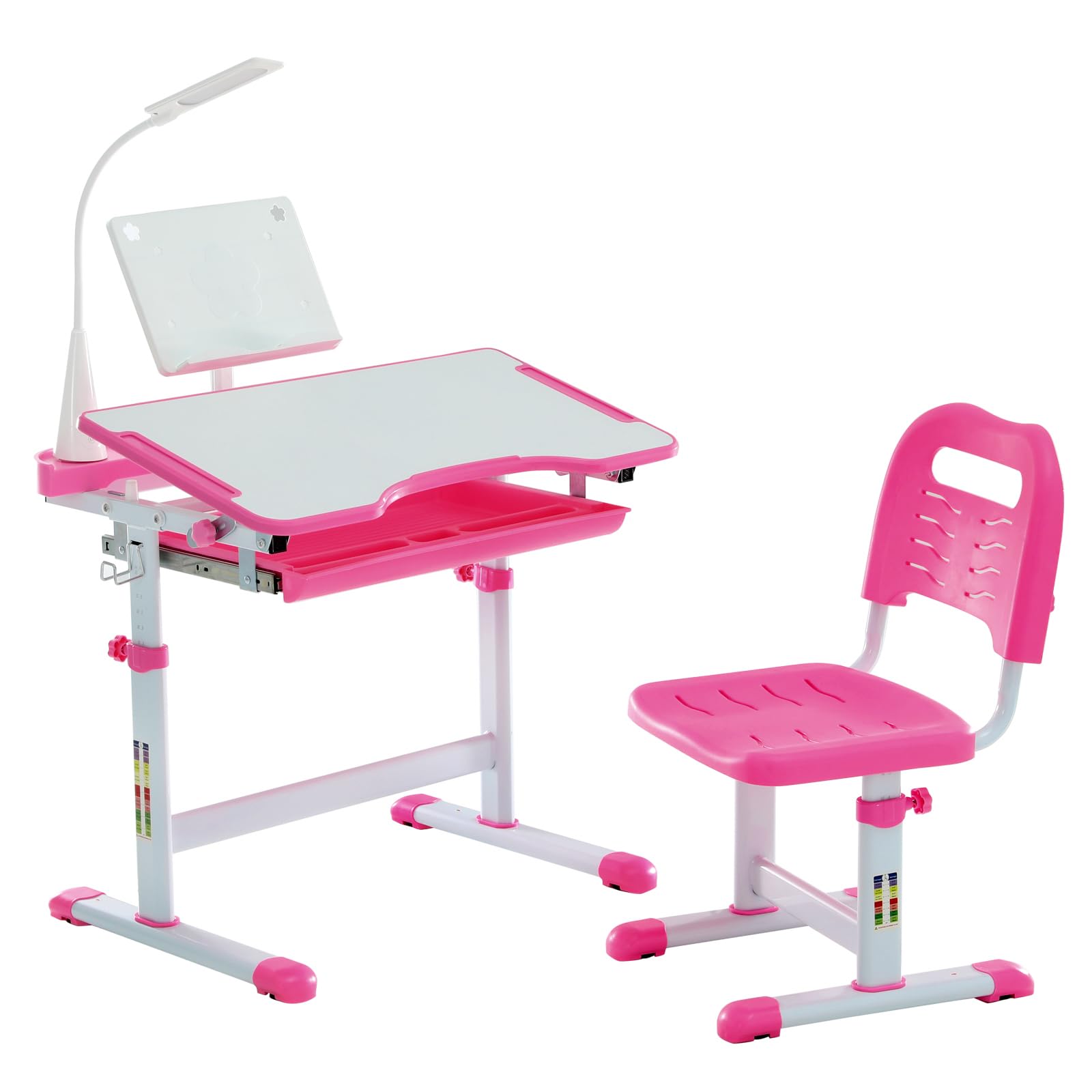 Modern adjustable student desk for homework and study