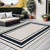 Outdoor Rug 9x12 Waterproof for Patio Clearance,Large Plastic Straw Mat