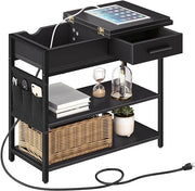 End Table with USB Ports and Outlets