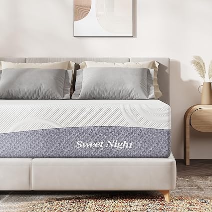 King Size Mattress, 10 Inch Bamboo Charcoal Cooling Foam Mattress