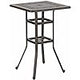 6-Person Round Cast Aluminium Outdoor Dining Table, Patio Bistro Table