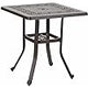 6-Person Round Cast Aluminium Outdoor Dining Table, Patio Bistro Table