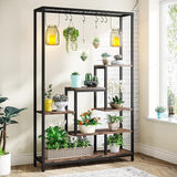 5-Tier Tall Indoor Plant Stand, 70.9 inches Plant Shelf with 6PC S Hanging Hook