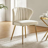 Velvet Dining Chairs, Modern Small Armless Accent Chair