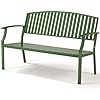 Outdoor Bench Weatherproof Aluminum Patio Garden Bench, Patio Loveseat