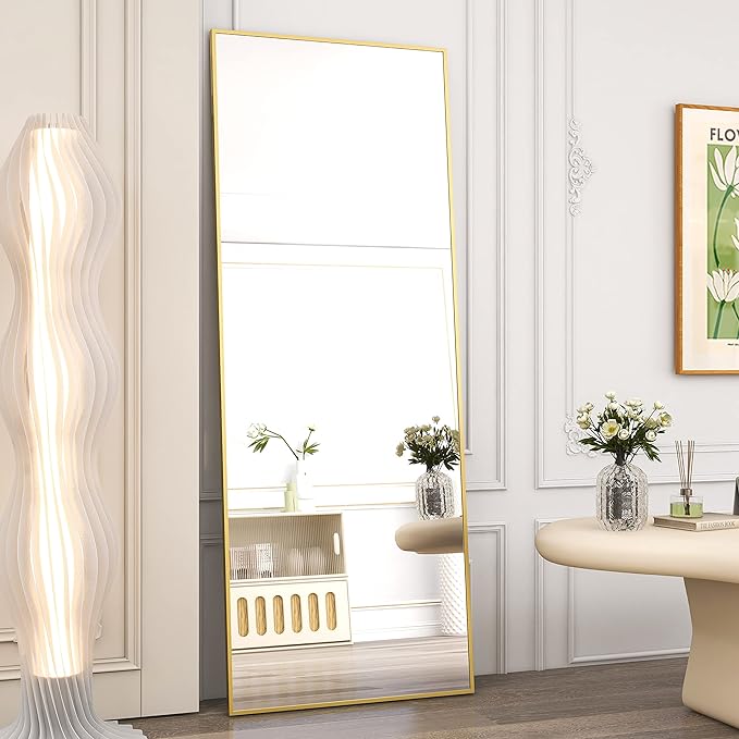 Mirror Aluminum Frame Wall Mirror Floor Rectangle Mirrors