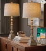 Oneach Vintage Table Lamps with Dual USB Port