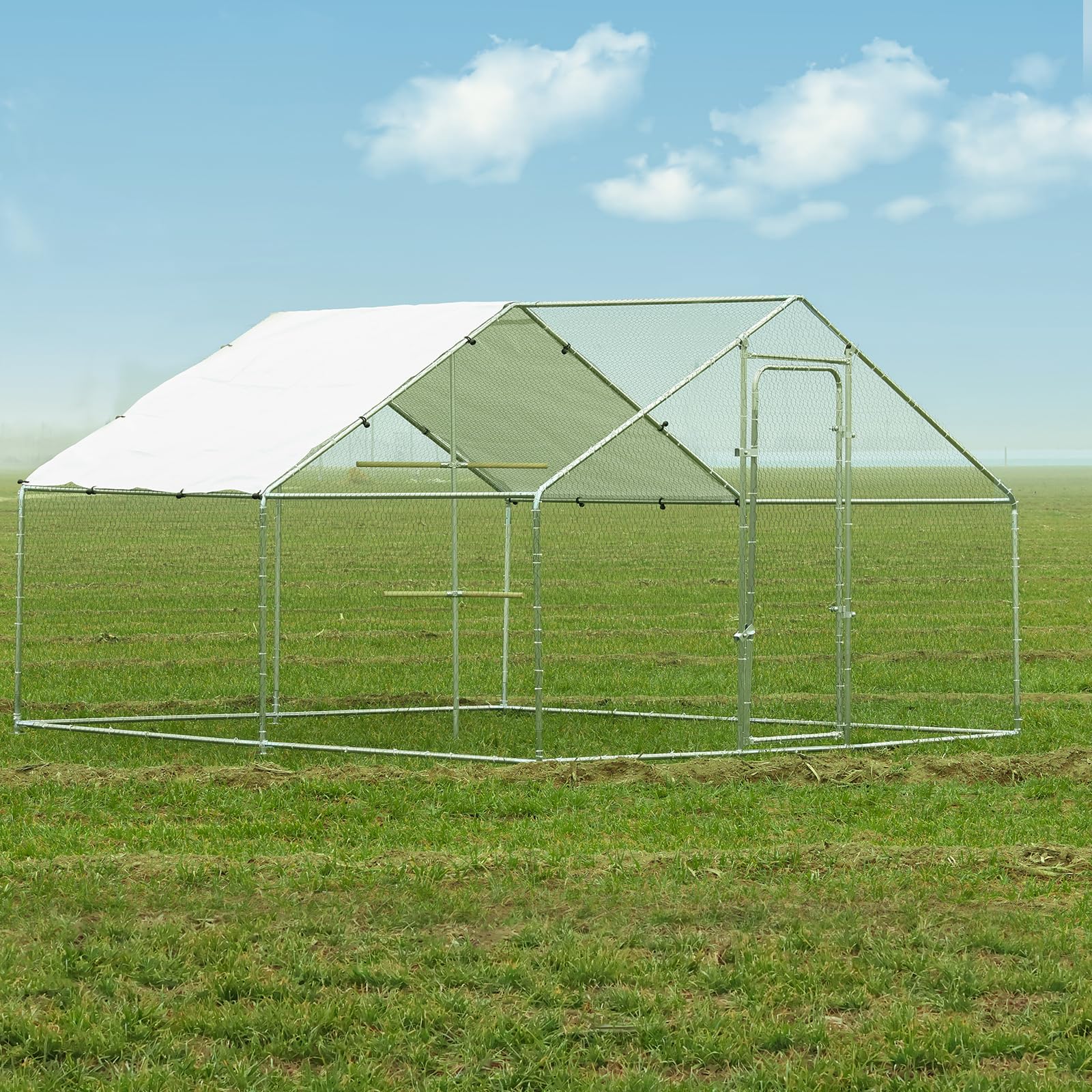 waterproof PE tarp chicken run for multi-pet outdoor use