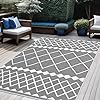 Outdoor Rug 9x12 Waterproof for Patio Clearance,Large Plastic Straw Mat