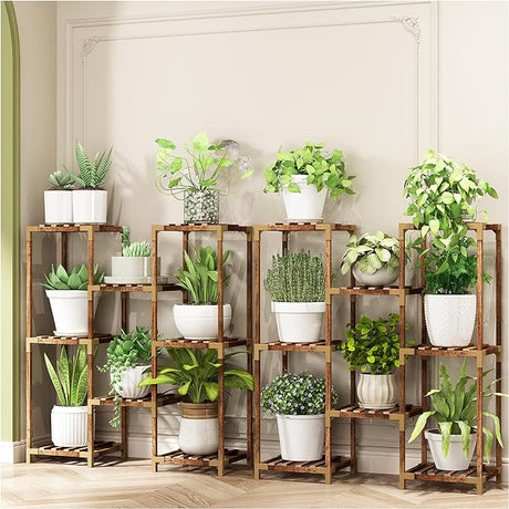 Plant Stand Indoor Outdoor, Corner Plant Shelf Rack for Multiple Plants