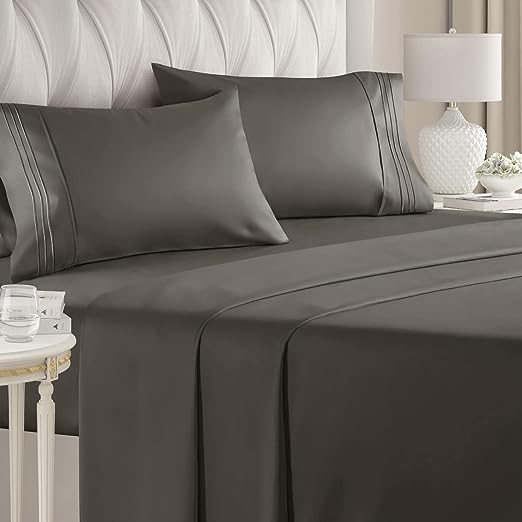 Queen Size Sheet Set - Breathable & Cooling Sheets