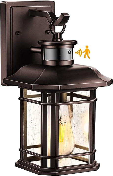 Outdoor Light Fixture With Sensor, Dusk To Dawn Exterior Lights Wall