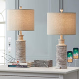 24'' Farmhouse Table Lamp Set of 2 for Bedroom Living Room