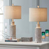 24'' Farmhouse Table Lamp Set of 2 for Bedroom Living Room