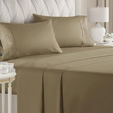 Queen Size Sheet Set - Breathable & Cooling Sheets