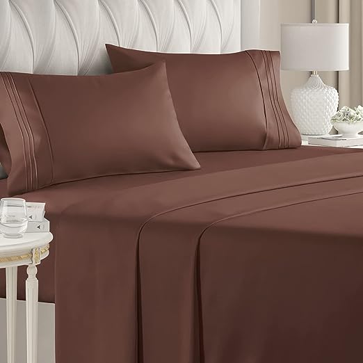 Queen Size Sheet Set - Breathable & Cooling Sheets