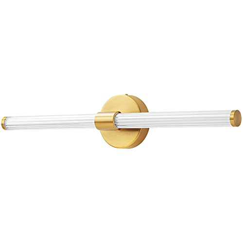 Gold LED Bathroom Vanity Lights Fixtures Over Mirror 22.44 inch Modern 360° Sconces Wall Lighting