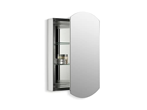 Aluminum Single-Door Medicine cabinet, Beveled edges