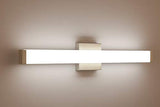 Bathroom Vanity Light Brushed Nickel Square LED 24 inch 14W 4000K Natural White Light